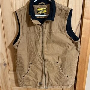 BRAZOS Men's Tan Durable Vest